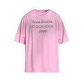 Acne Studios Stockholm Logo T-Shirt Relaxed Fit Pink