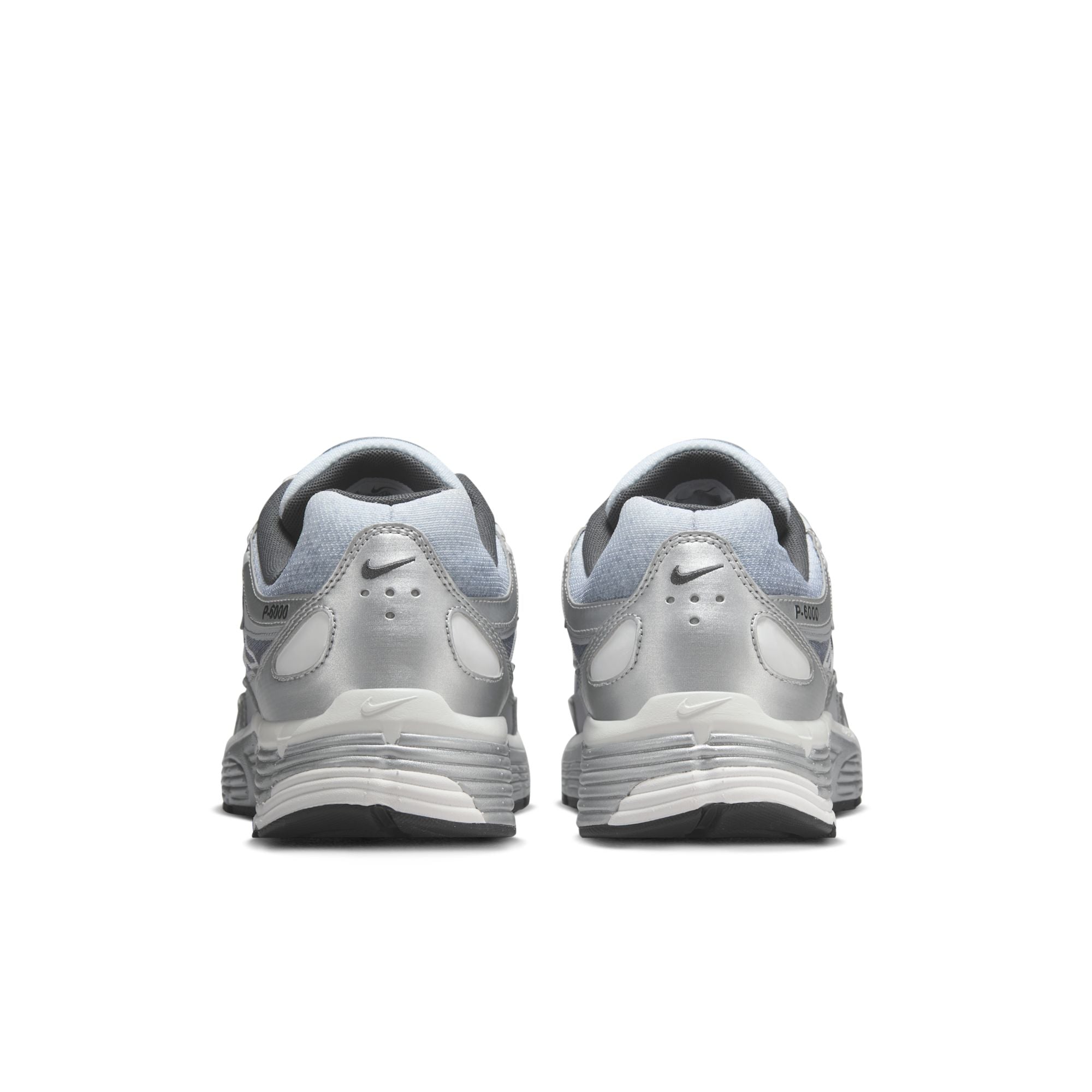 Nike P-6000 Metallic Silver Summit White Grey - 2